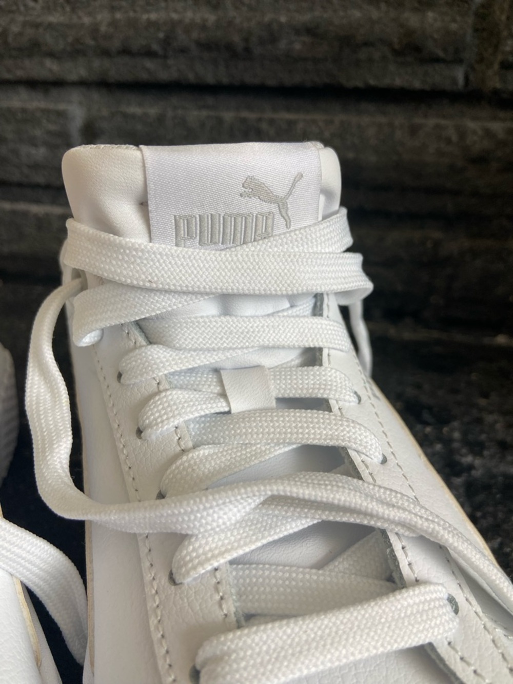 Puma White Platform Lace-Up Sneakers NWS - Picture 15 of 16